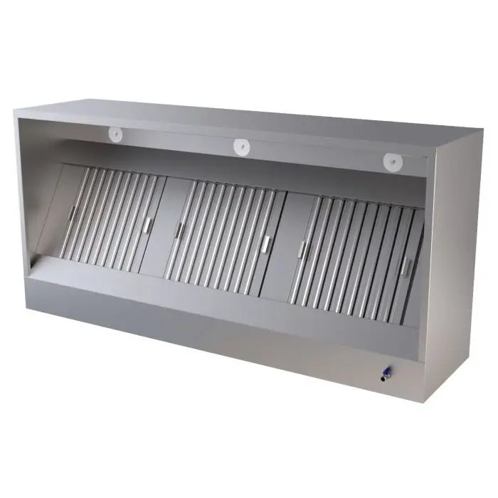 3.0 x 0.950 m Hotte murale model coffre 7333.0655