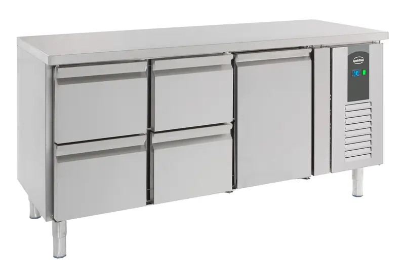 700 table réfrigérée 1 porte et 4 tiroirs — Combisteel 7950.0215