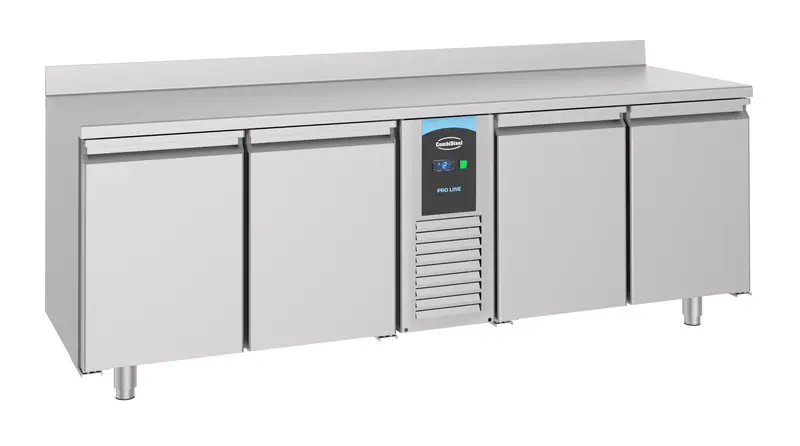 700 table réfrigérée bord relevé 4 portes monoblock Energy Line — Combisteel 7489.5410
