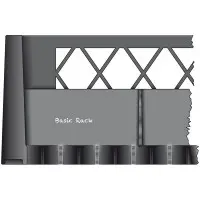 9 Compartment Base Black 6/box