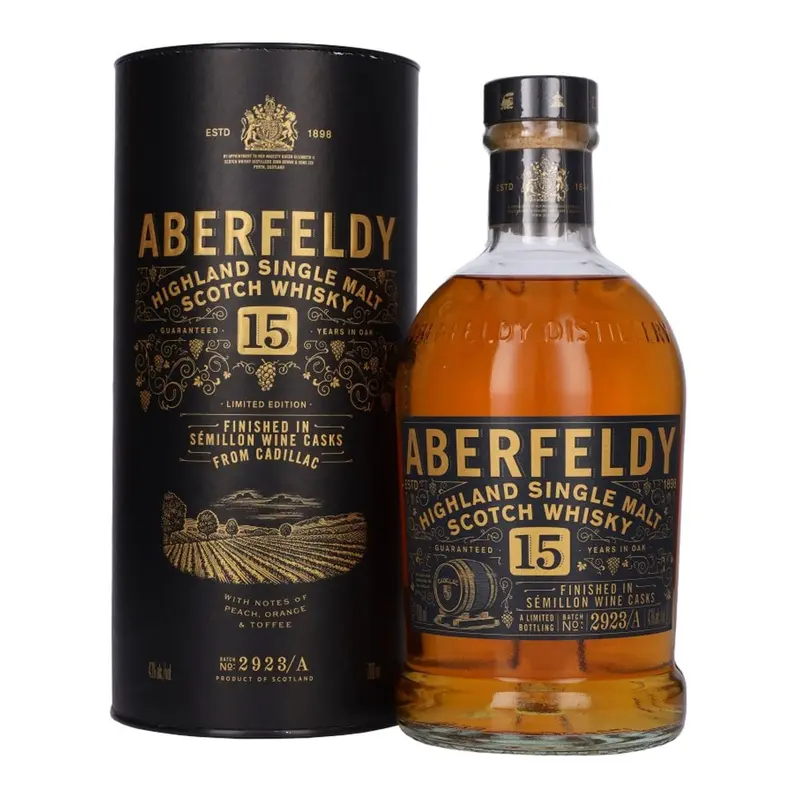 Aberfeldy 15 Year Old - Cadillac French Wine Cask 70cl