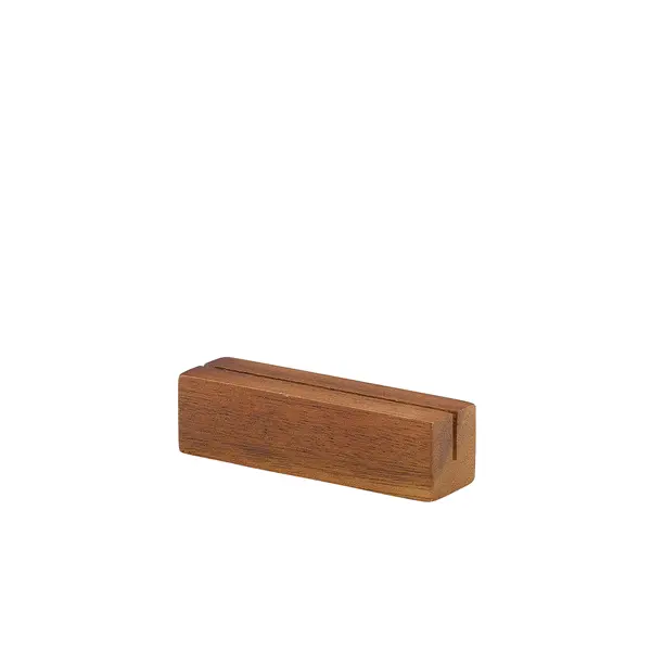 Acacia Wood Sign Holder 9 x 2,5 cm 12/box