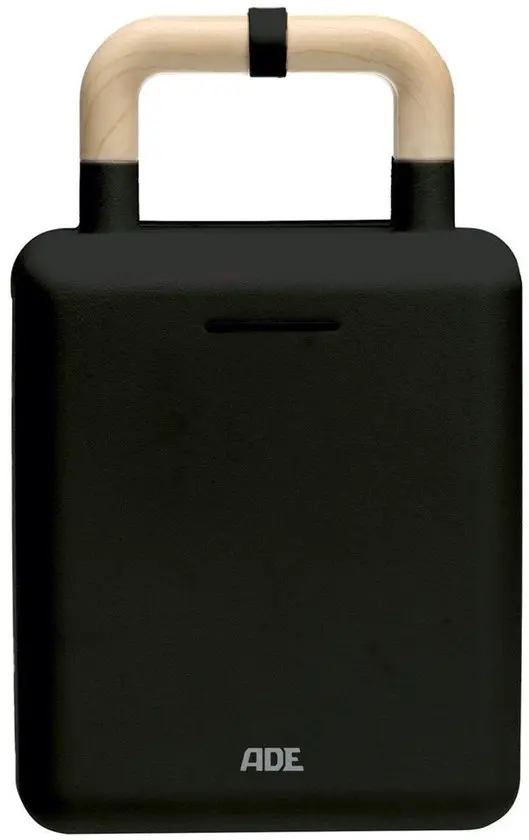 Ade 2-In-1 Croque - Wafelijzer Zwart Wisselbare Platen 13X12Cm