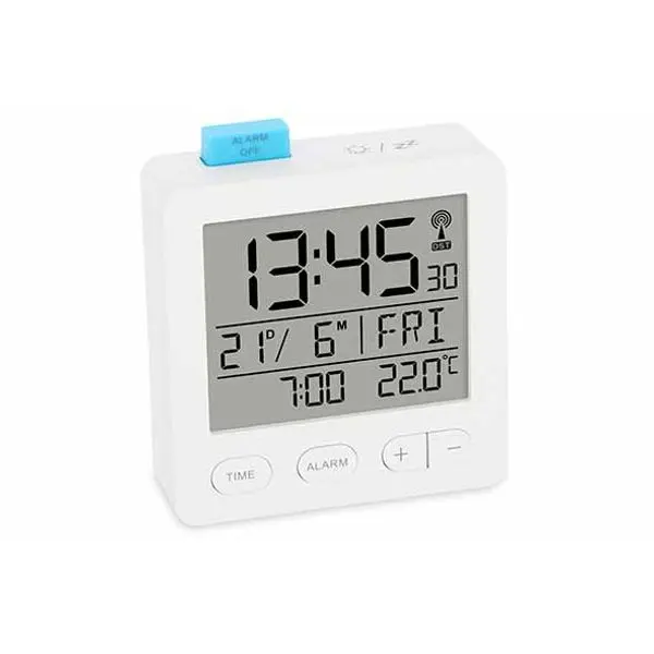 Ade Digitale Alarmklok Met Verlichting Radiogestuurd - Incl. 2X Aaa