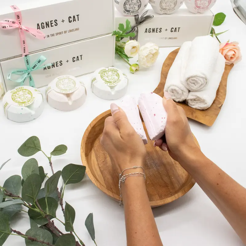 Agnes + Cat Bruisballen Geschenkset – Floral & Citrus