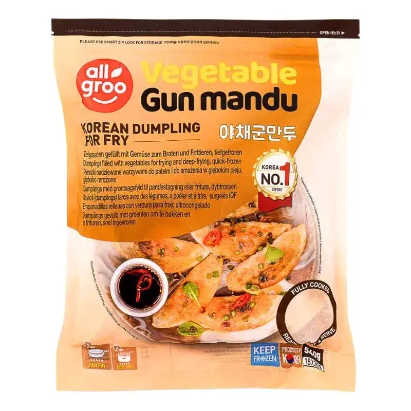 ALL GROO Frozen Vegetable Gun Mandu Fried Dumpling - 540g