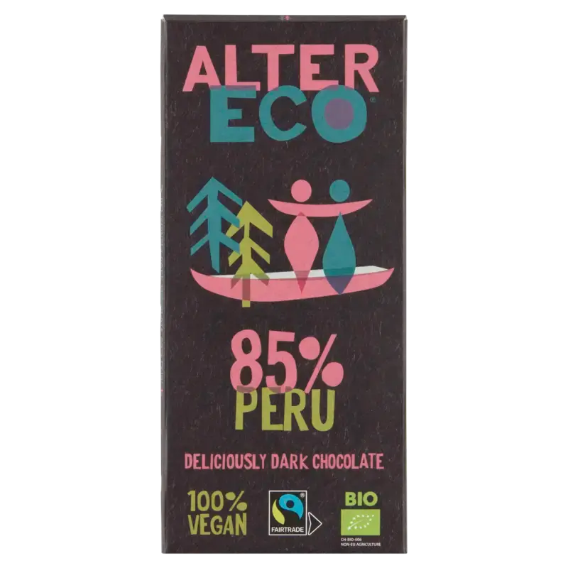 Alter Eco 85% peru dark chocolate vegan