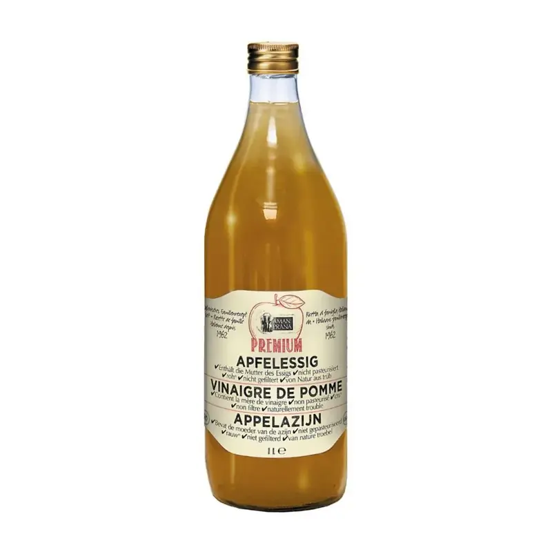AMANPRANA Appelazijn Rauw(ongepasteuriseerd) 1L