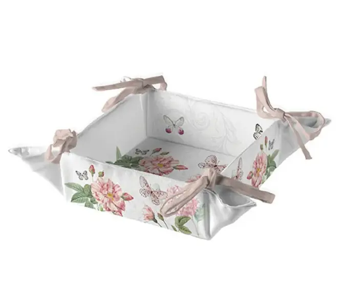 Ambiente Amelia White Broodmand - Katoen - 20 cm x 20 cm x 7 cm
