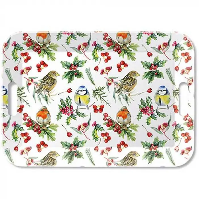 Ambiente Birds in Winter Dienblad - Melamine - 33 cm x 47 cm