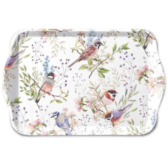 Ambiente Busy Birds Dienblad - Melamine - 13 cm x 21 cm