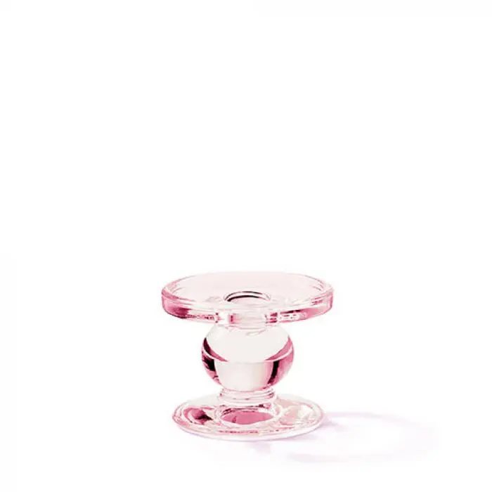 Ambiente Kaarsenhouder - Roze - Glas - Ø 8,5 cm