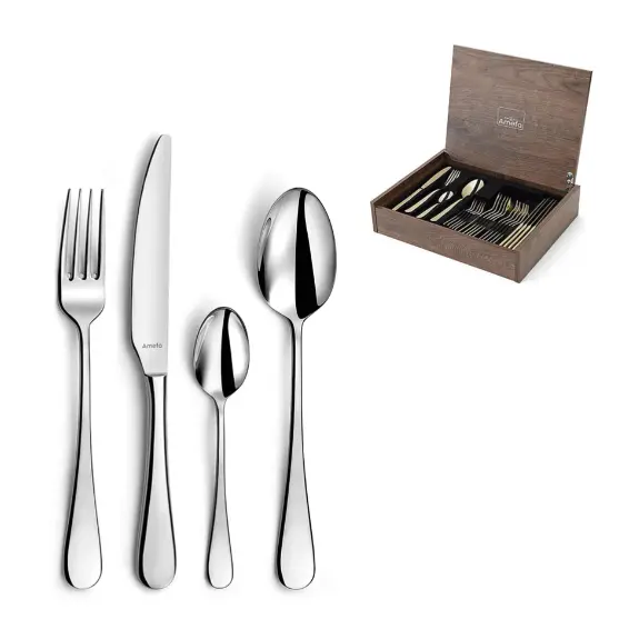 Amefa Venus Bestekset 24Pcs Houten Kist