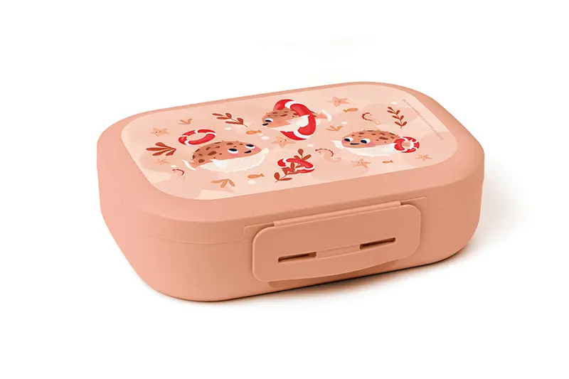 AMUSE CLIP LUNCHBOX MEDIUM BLOWFISH ZALM 18X13,2XH5CM