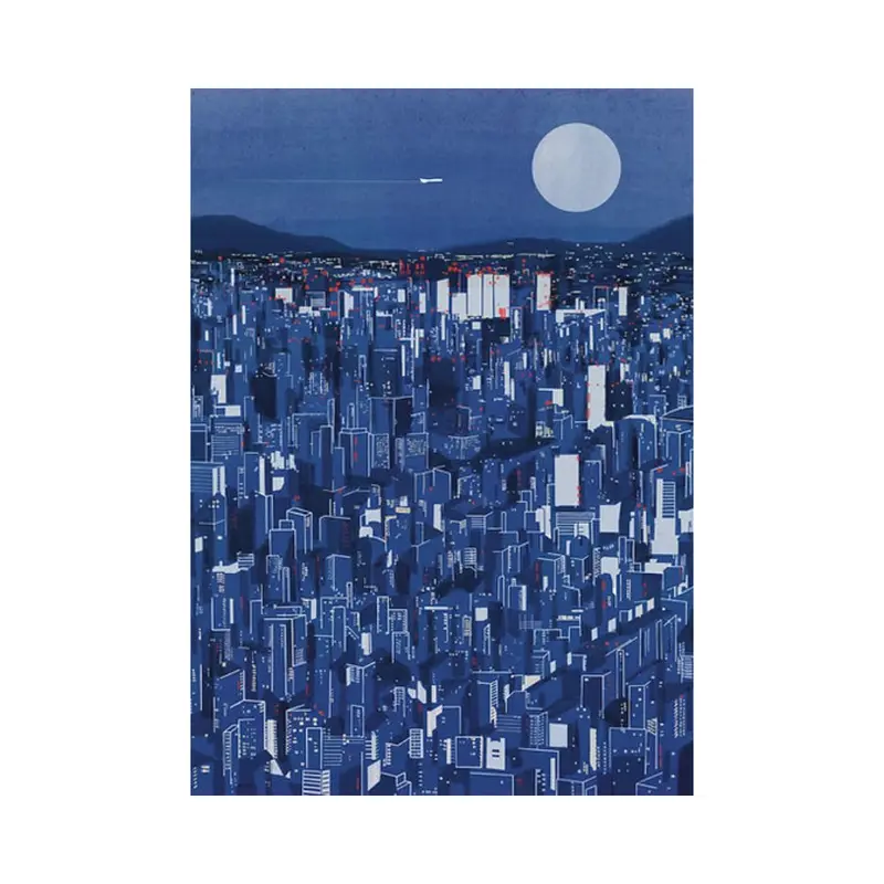 Ano A3 Print Midnight Blue