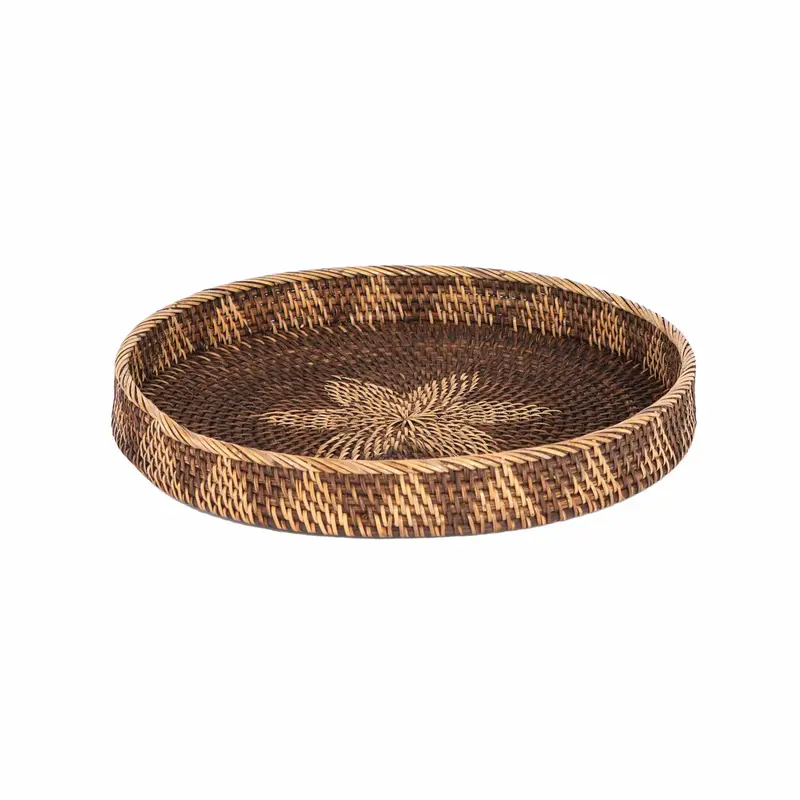 ANTIQUE RATTAN TEPSI 40CM
