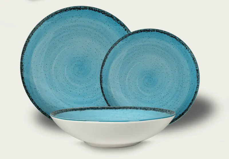 Arca Pepper Dinerbord - Blauw - Porselein - Ø 27 cm