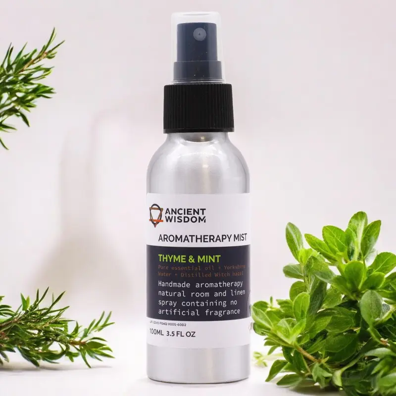 Aromatische Kamerspray – Tijm & Groene Munt – 100 ml