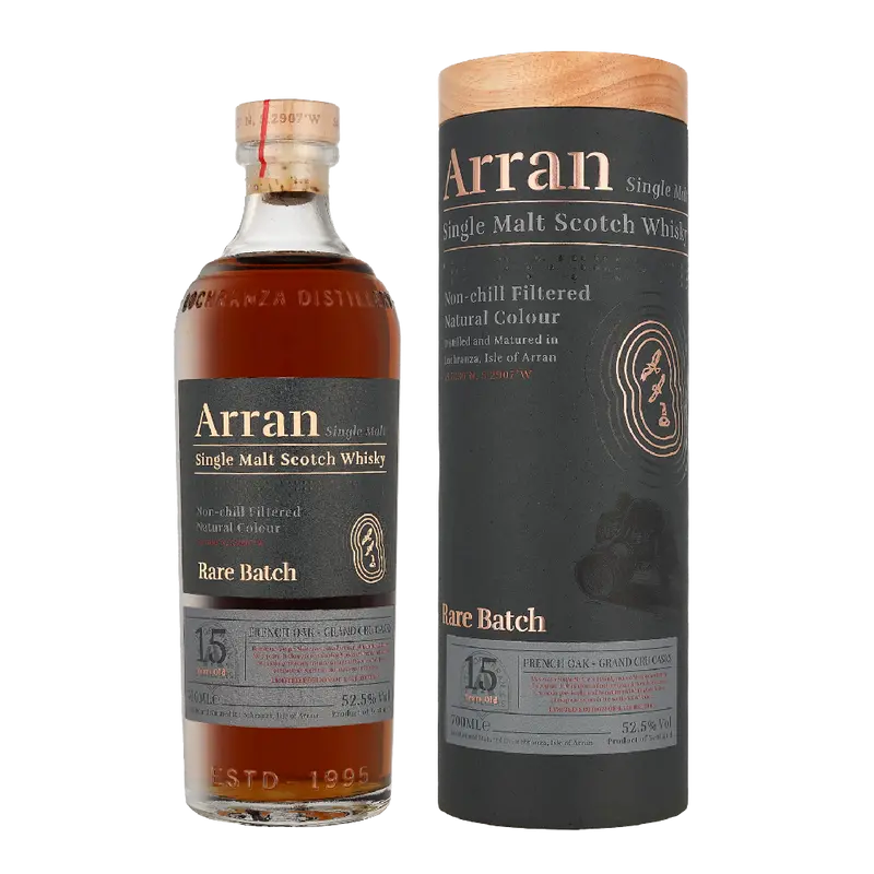 Arran 15 Year Old Rare Batch French Oak Single Malt Scotch Whisky 70cl