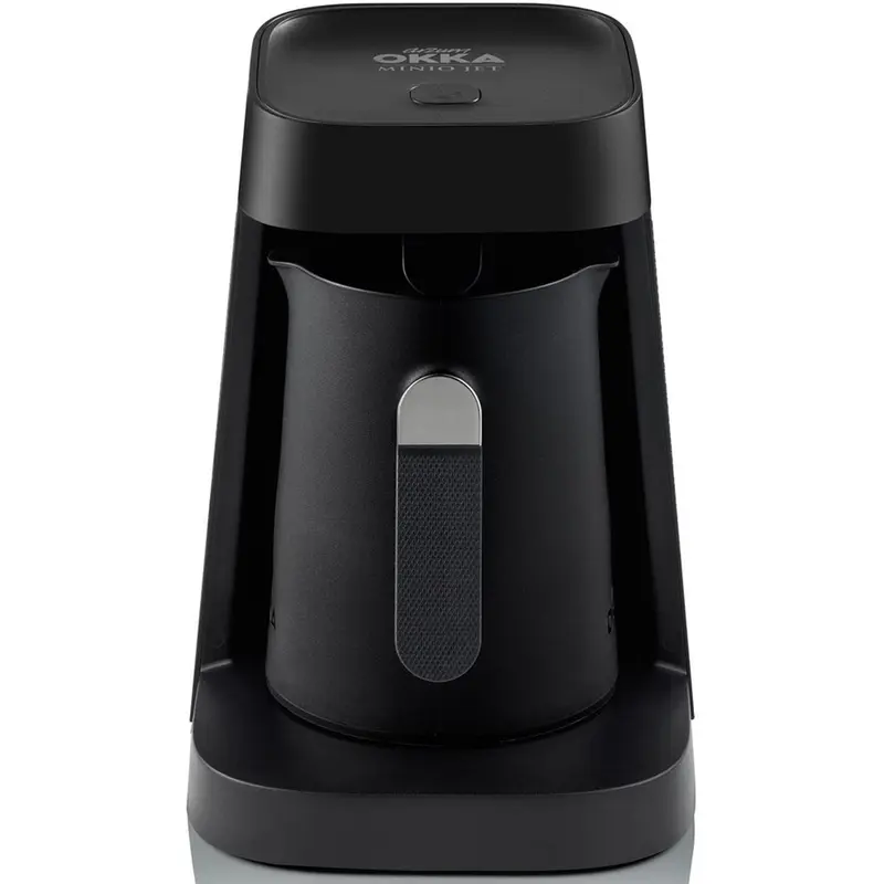 Arzum OKKA Minio Jet - Turks Koffiezetapparaat - Zwart/Chroom - Dubbelzijdige Koffiepot - 1-5 Kopjes - 480W