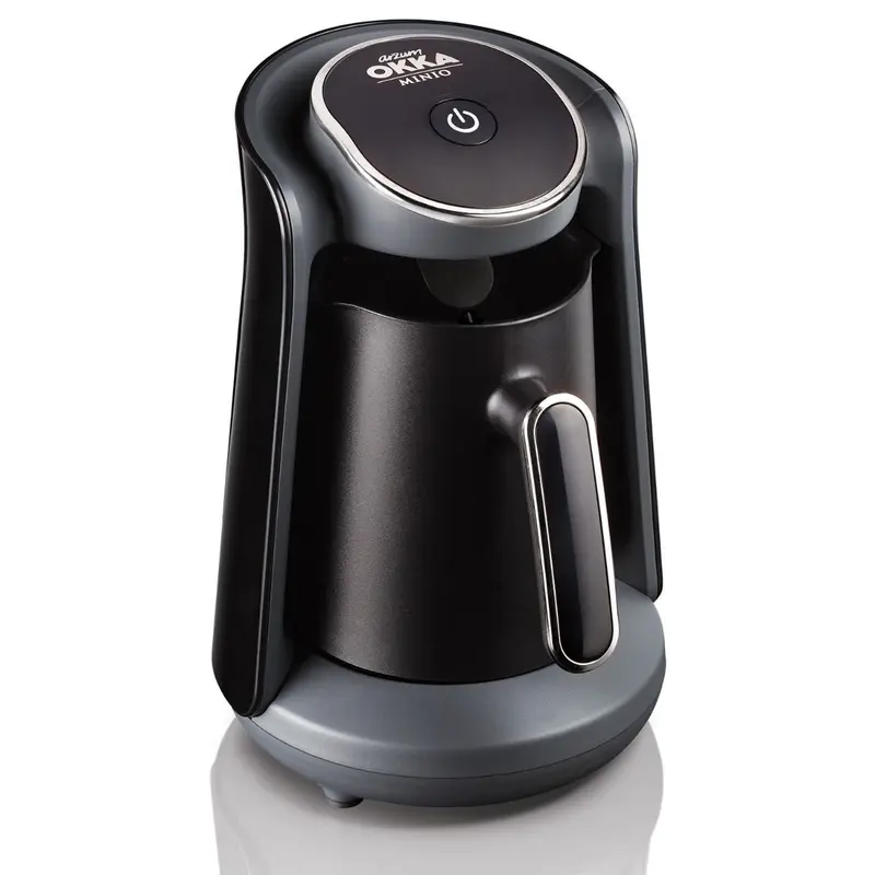 Arzum OKKA Minio - Turkse Koffiemachine - Zwart/Chroom - Dubbelzijdige Koffiepot - 4 Kopjes - 480W