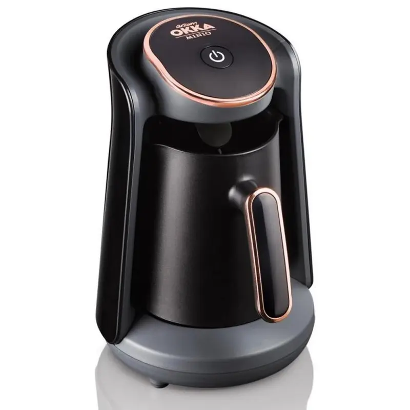 Arzum OKKA Minio - Turkse Koffiemachine - Zwart/Koper - Dubbelzijdige Koffiepot - 4 Kopjes - 480W