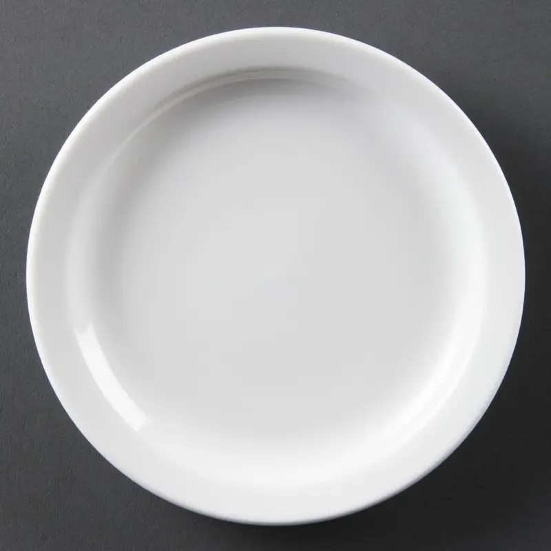 Assiettes à bord étroit Olympia Whiteware 150mm (lot de 12)