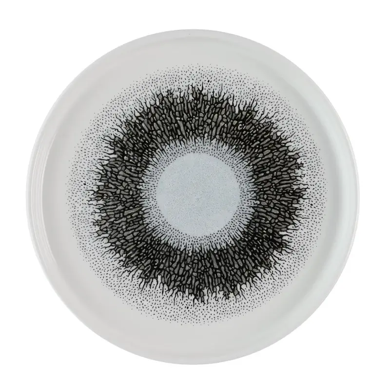Assiettes avec rebord Churchill Studio Prints Fusion Black 210mm (lot de 6)