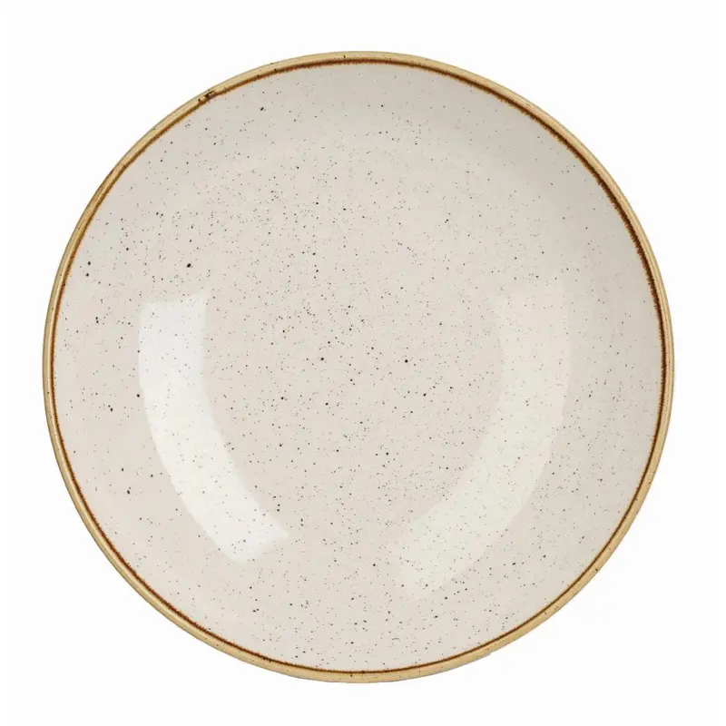 Assiettes coupes rondes Churchill Stonecast Barley White 220mm (Lot de 12)