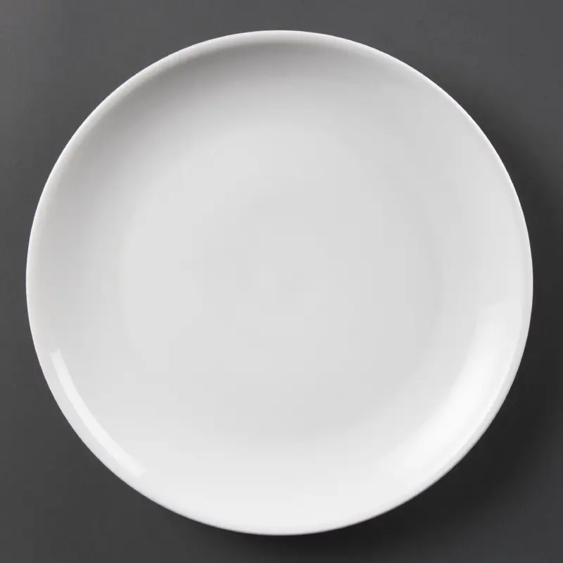 Assiettes plates rondes Olympia Whiteware 280mm (lot de 6)
