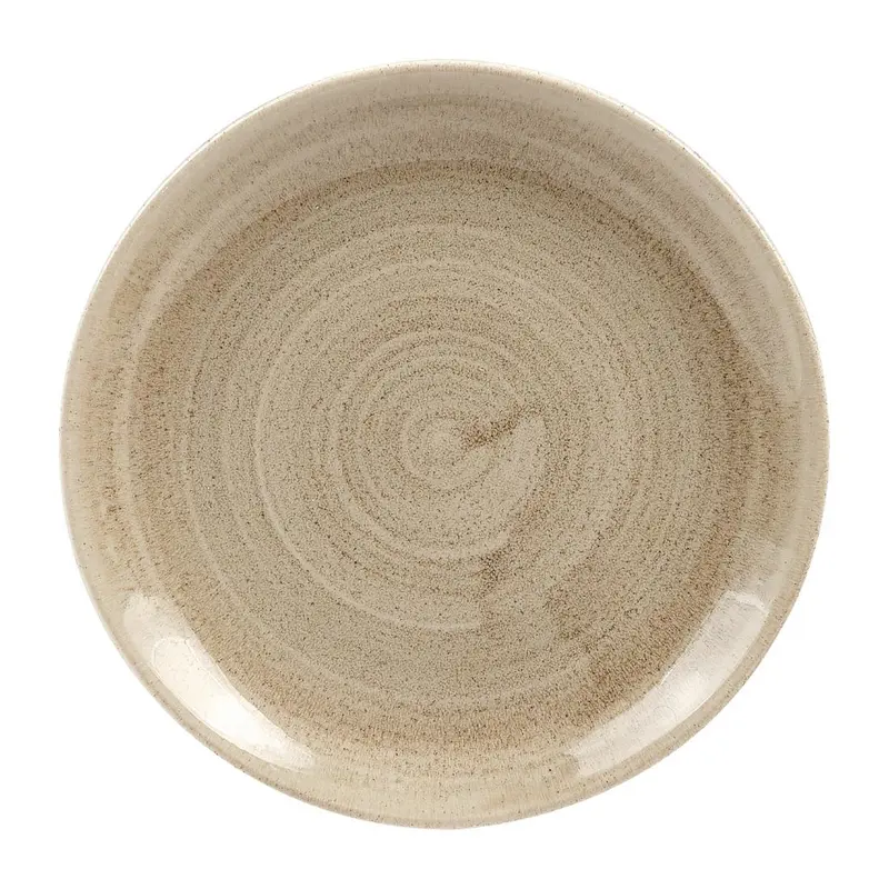 Assiettes rondes Churchill Stonecast Patina Antique Taupe 165mm (Lot de 11)