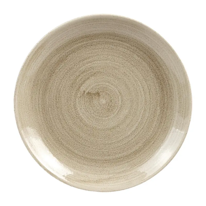 Assiettes rondes Churchill Stonecast Patina Antique Taupe 217mm (Lot de 12)