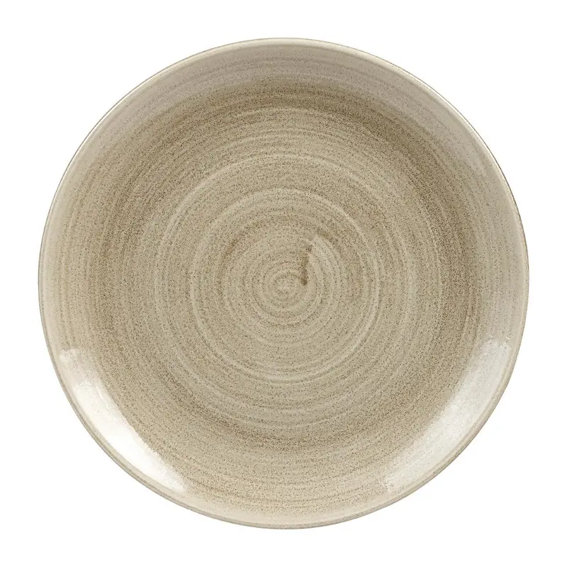 Assiettes rondes Churchill Stonecast Patina Antique Taupe 260mm (Lot de 9)