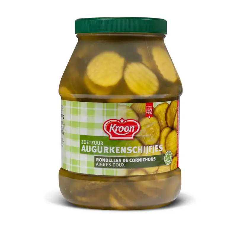 Augurk Schijfjes Dill Chips Kroon 2x2400ml