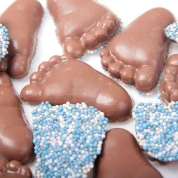 babyvoetjes chocolade Jongen 250 gram