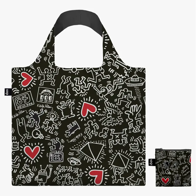 Bag Museum Collection Keith Haring Black Pattern
