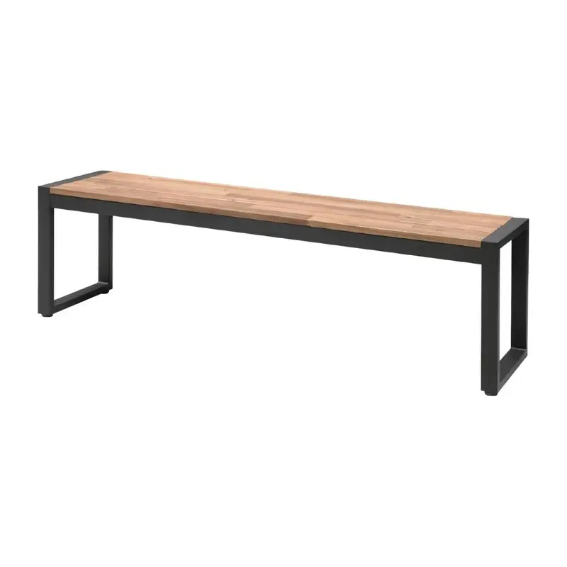 Bancs industriels en acier et acacia Bolero 1600 mm (lot de 2)