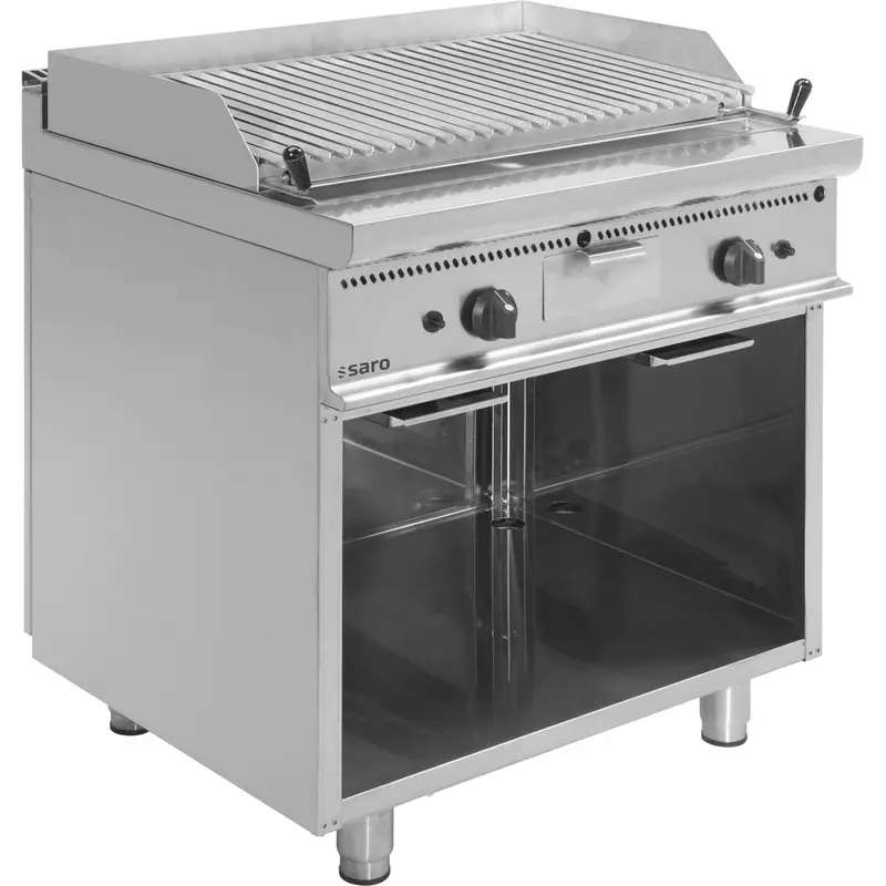 Barbecue à gaz et pierres de lave SARO E7/BS2BA - 423-1275