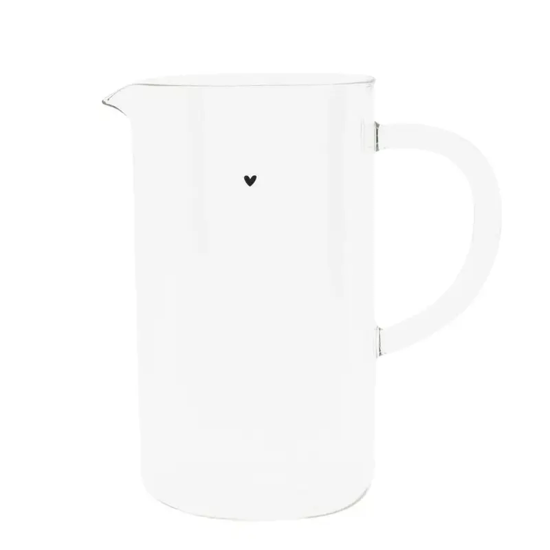Bastion Collections Black Heart Kan - Glas - 10 cm x 21 cm