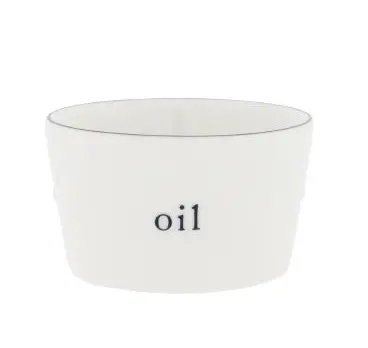 Bastion Collections White Oil Schaaltje - Aardewerk - Ø 8 cm