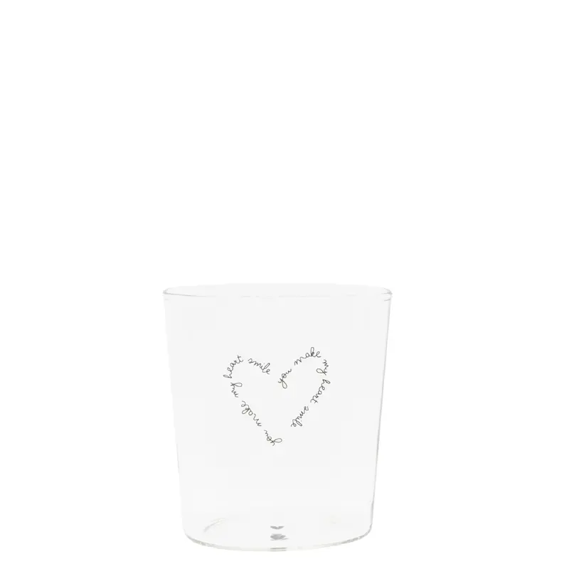 Bastion Collections You Make my Heart Smile Glas - 300 ml