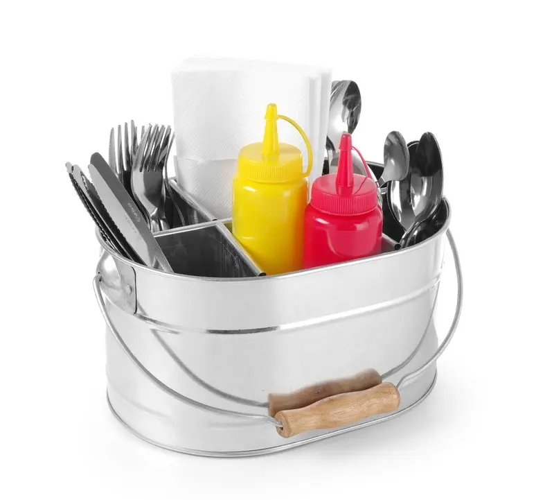 Bestek & servettenhouder245x167x(H)132mm 1/box