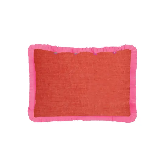 Bicolor - Kussensloop - Roest-Roze - 35×50 cm