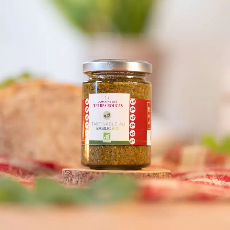 Biologische Basilicum Spread 120g