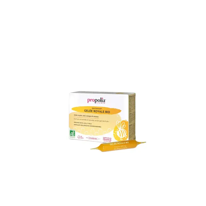 Biologische koninginnebrij ampullen 10ml per ampule Frankrijk Propolia