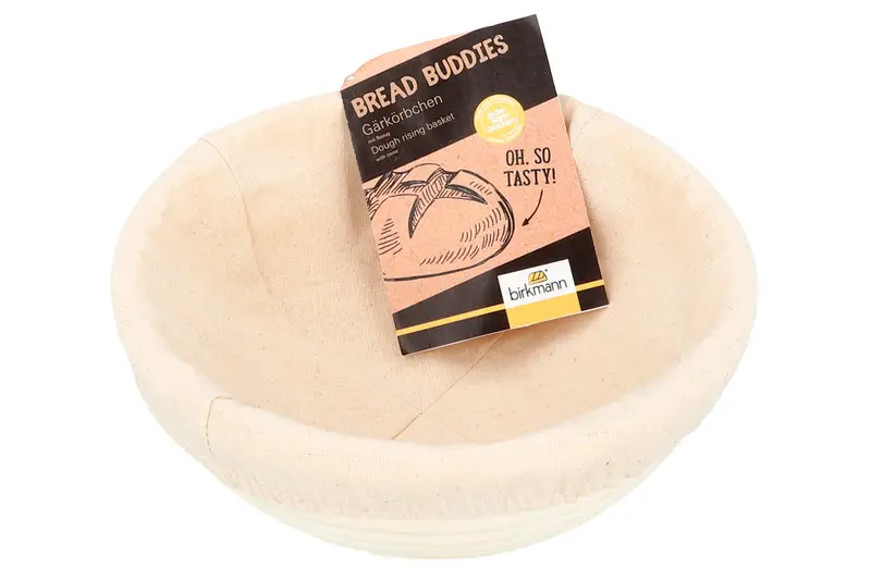 Birkmann Bread Buddies Rijsmand Rond – 20,5 × 20,5 × 9 cm