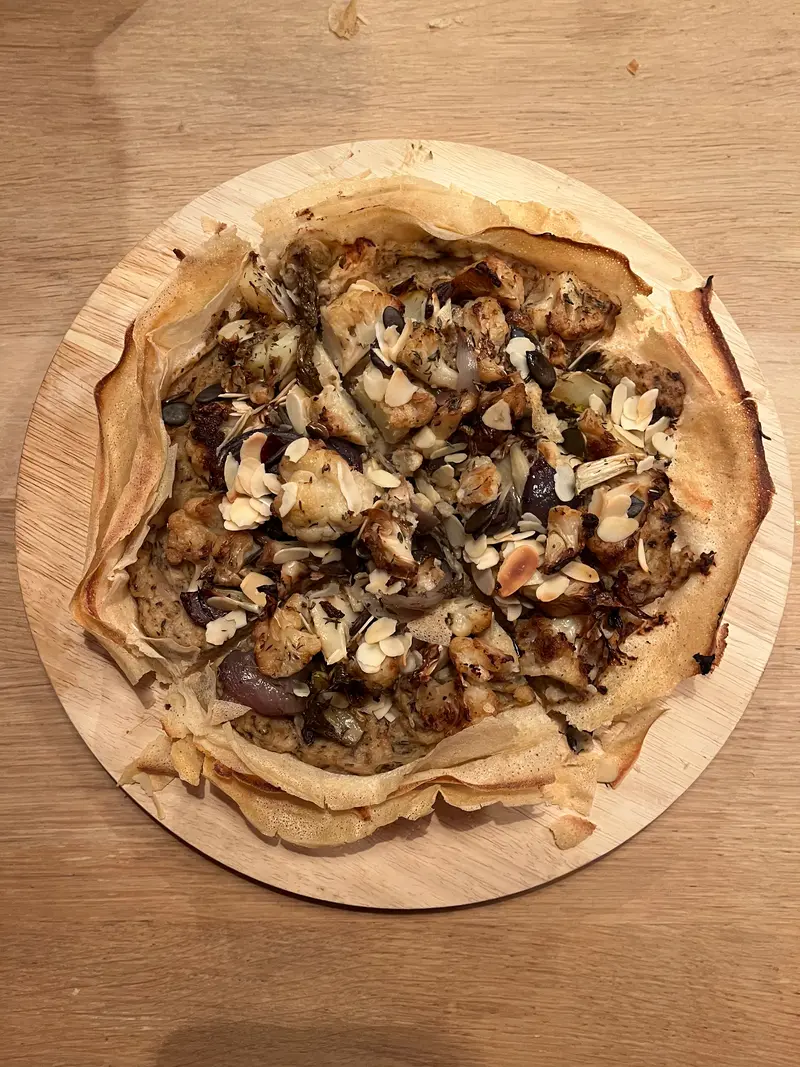 Bloemkool taart & gebakken groenten 4p