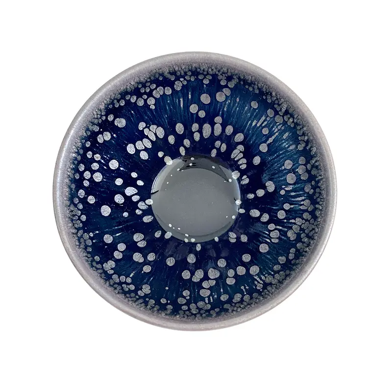 'Blue Space' Tenmoku Tea Cup