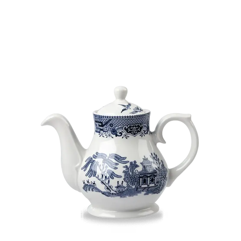 Blue Willow Sandringham Tea/Coffee Pot 420ml 4/box
