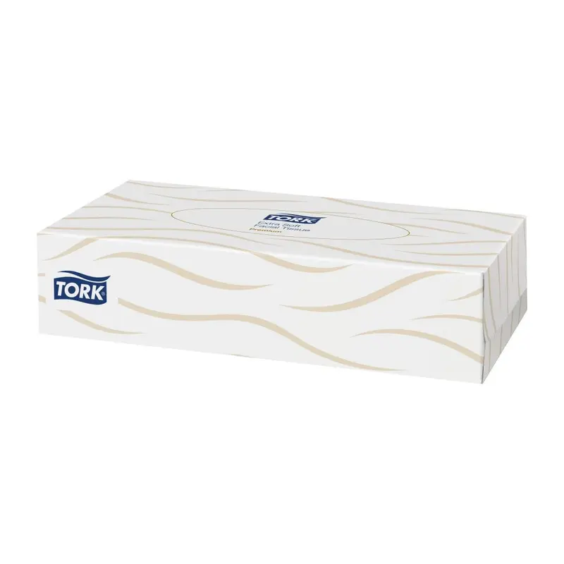 Boîtes rectangulaires de mouchoirs extra doux 2 plis Tork Premium 2 plis (30x100)
